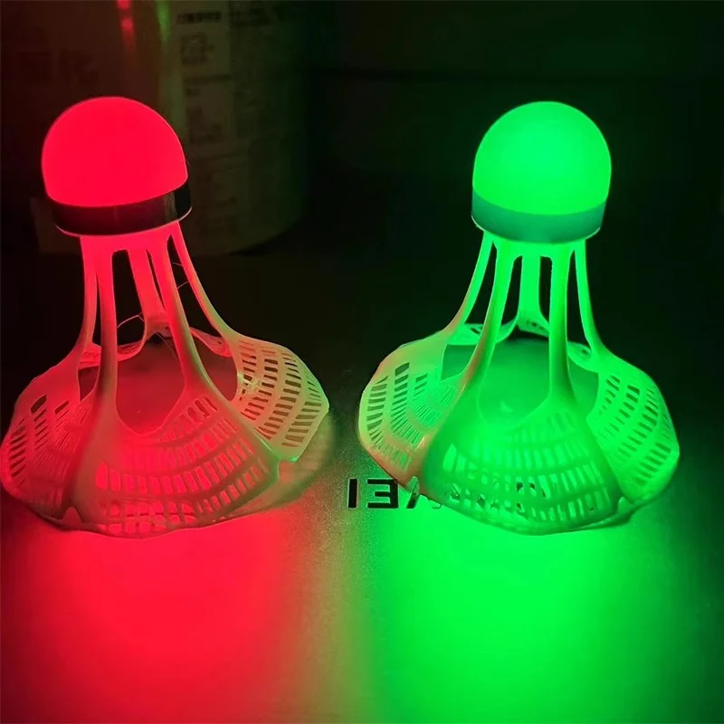 Feather Shuttlecock - Glow-In-The-Dark Windproof Badminton Shuttlecock Ball Wind
