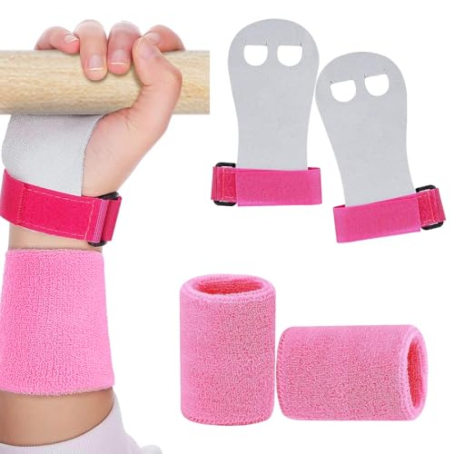 Sports Grip - 2PCS Gymnastics Hand Grips Gloves Wristbands,
