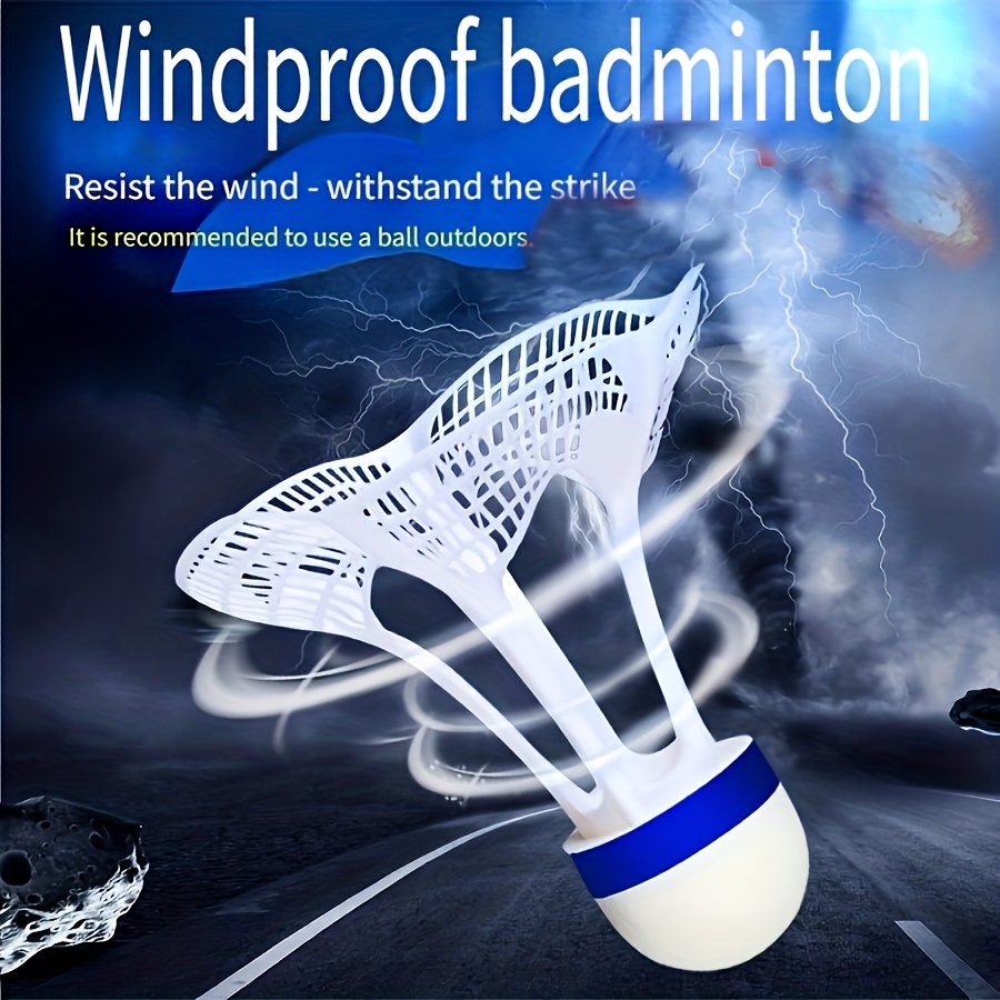 Badminton Materi - 8pcs, Wind-Resistant Badminton Shuttles, Nylon Material,