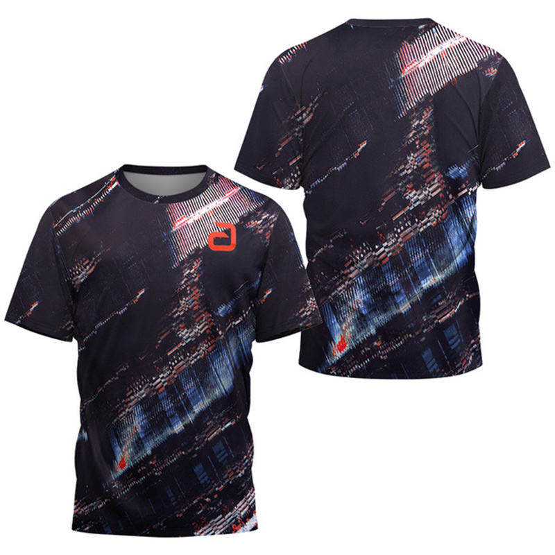 Badminton Jersey - 2027-2026 Table Tennis T-Shirt Undercurrent Pattern