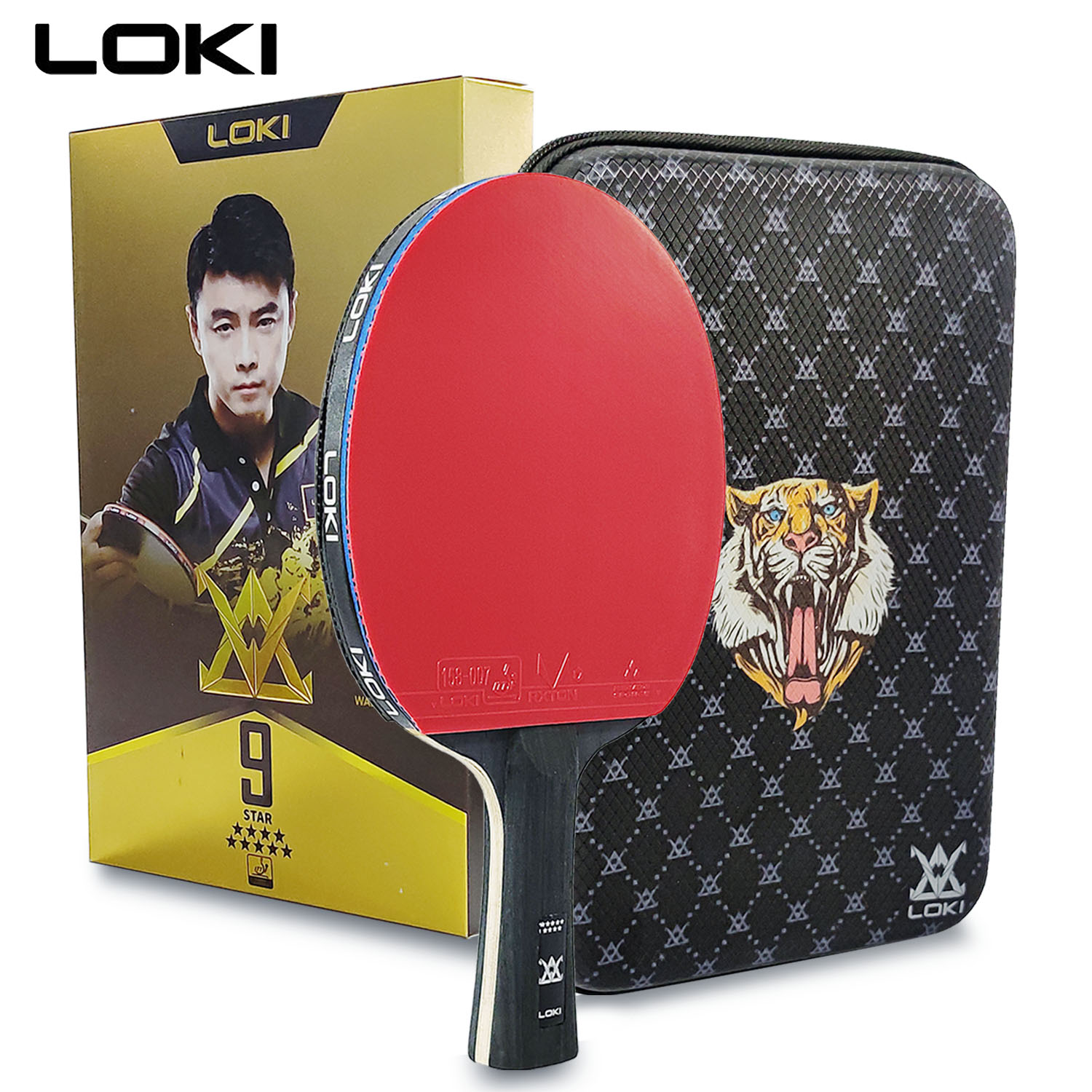 LOKI 9 Star Table Tennis Racke - đánh giá và giá Badminton Racket Carbon
