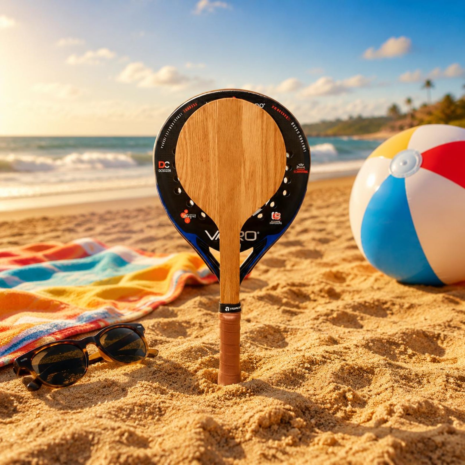 Wood Beach Tennis Racket Beach - đánh giá và giá Sports Grip