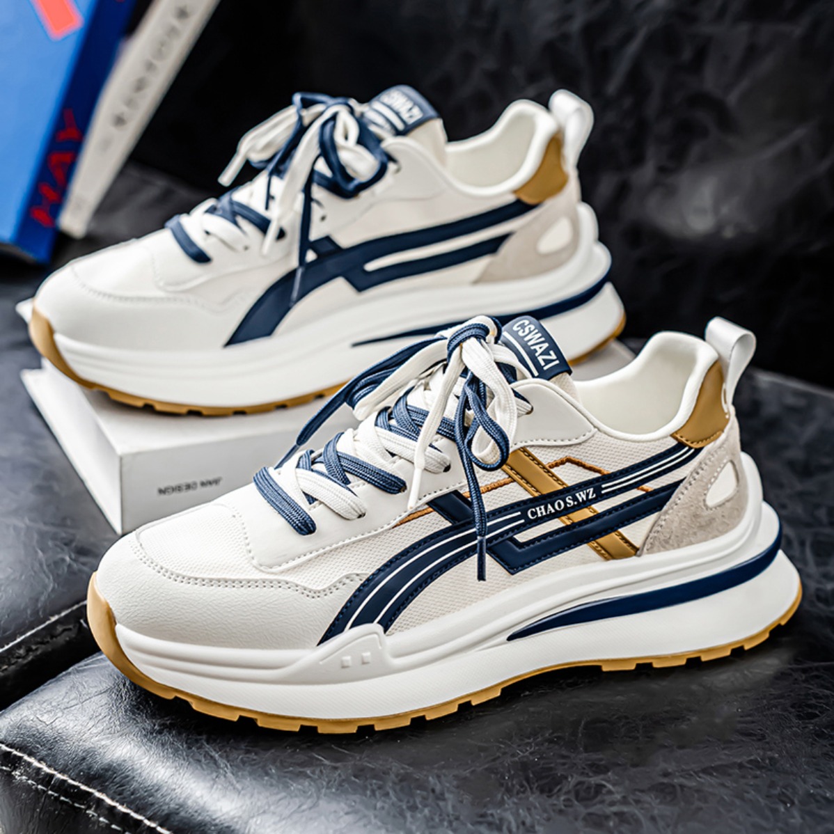 New Men Breathable Thick Sole  - đánh giá và giá Badminton Shoes