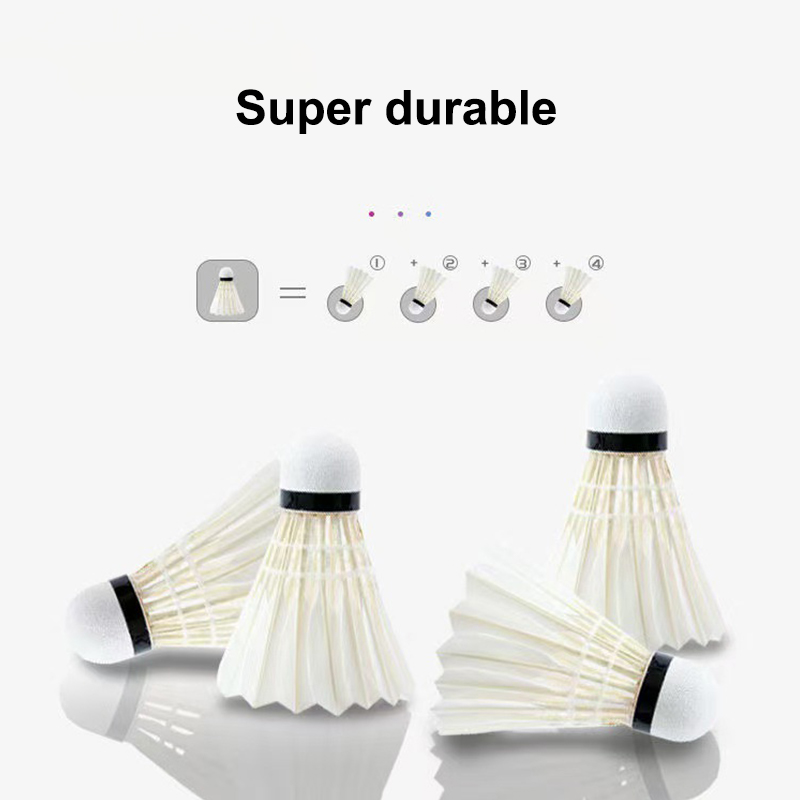 3/6Pcs Badminton Balls Shuttle - đánh giá và giá Feather Shuttlecock