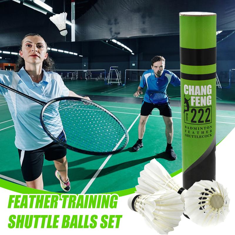 12PC Durable Badminton Shuttle - đánh giá và giá Feather Shuttlecock
