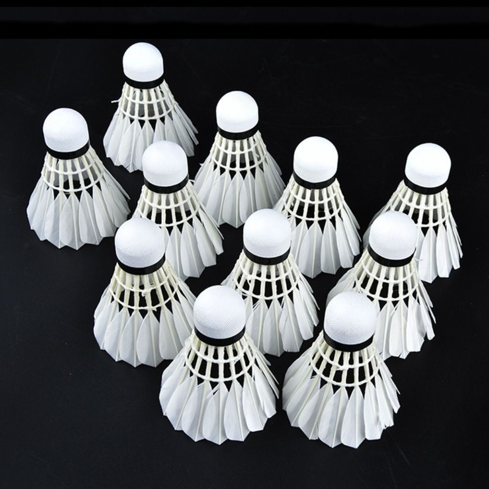 3/6/12Pcs New White Badminton  - đánh giá và giá Feather Shuttlecock