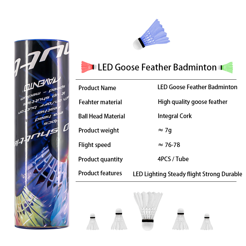 Welkin 4 Đêm Tối Đèn LED Nhiều - đánh giá và giá Feather Shuttlecock