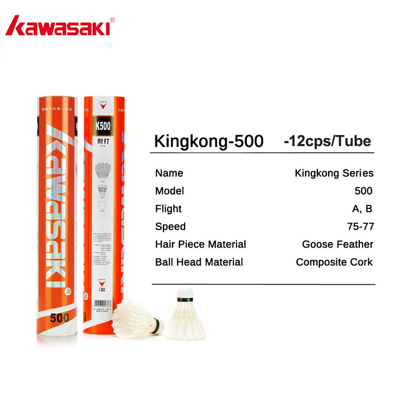 Kawasaki King Kong 500 / Queen - đánh giá và giá Feather Shuttlecock