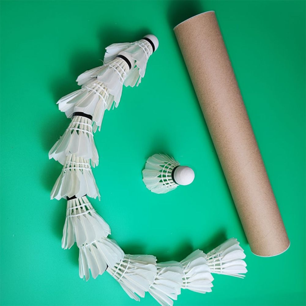 3/6/12Pcs New White Badminton  - đánh giá và giá Feather Shuttlecock