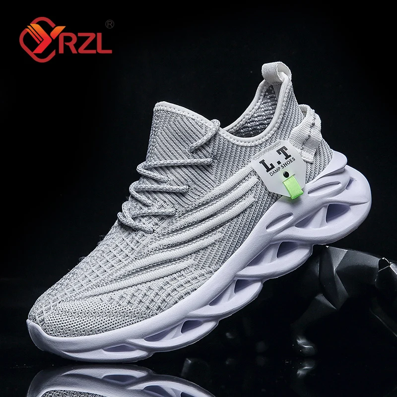 YRZL Men Sports Running Black  - đánh giá và giá Badminton Shoes